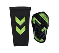 Hummel, hmlSHIN Guards Hyper FIT, Transparent/Green Gecko, S