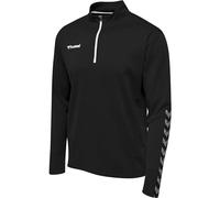 hummel Homme Hmlauthentic Sweat-shirt Demi-zip Sweat shirt, Noir/Blanc, S EU