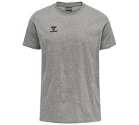 hummel Homme Hmlmove Grid Cotton S/S T-Shirt, Grey Melange, L EU