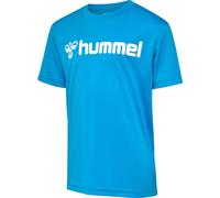 Hummel Logo T-Shirt Jr 128 Bleu Clair