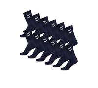 hummel Lot de 12 paires de chaussettes de sport unisexes basiques, Bleu marine (7026), 41-45