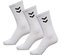 Hummel Lot de 15 paires de chaussettes de sport unisexes - Blanc - Taille 41/45