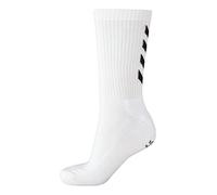 Hummel Lot de 3 paires de chaussettes en gris, rouge ou bleu - Reflector fundamental Lot de 3 paires de chaussettes avec renfort de la cheville - Chaussettes de sport pour loisirs & sport - Blanc -