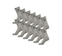 Hummel Lot de 3 paires de chaussettes en gris, rouge ou bleu - Reflector Fundamental Lot de 3 paires de chaussettes avec renfort pour le dos du pied - Chaussettes de sport pour les loisirs et le sport