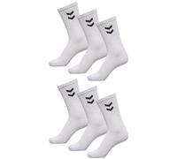 hummel Lot de 6 paires de chaussettes unisexe sport loisir basiques mi-mollet NE