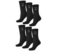 hummel Lot de 6 paires de chaussettes unisexe sport loisir basiques mi-mollet NE