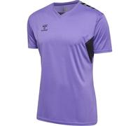 hummel MÂLE Hmlauthentic Pl Jersey S/S T-Shirt, Dahlia Violet/Asphalte, S EU