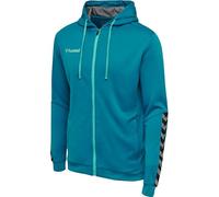 hummel MÂLE Hmlauthentic Poly Zip Hoodie Sweat À Capuche, Céleste, M EU