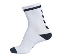 hummel Mixte Chaussettes D'intérieur Elite Basses Chaussettes, blanc/noir, 43-45 EU