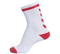hummel Mixte Chaussettes D'intérieur Elite Basses Chaussettes, Blanc/rouge, 35-38 EU