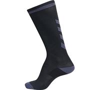 hummel Mixte Chaussettes D'intérieur Élite Haute, NOIR/ASPHALTE, 35-38 EU