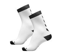 hummel Mixte Element Chaussettes de Sport D'intérieur 2 Chaussettes, Weiß/Schwarz, 39-42 EU