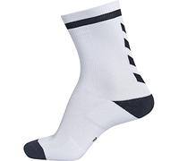 Hummel Mixte Chaussettes D'intérieur Elite Bas, Blanc Noir, 46-48 EU
