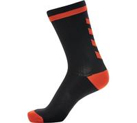 hummel Mixte ELITE INDOOR SOCK LOW PA Sock, BLACK/FIESTA, 27-30