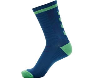 hummel Mixte ELITE INDOOR SOCK LOW PA Sock, Green Ash/Blue Coral, 31-34