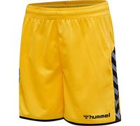hummel Mixte enfant Hmlauthentic Kids Poly Short, Jaune Sport/Noir, 176 cm / 16 ans EU