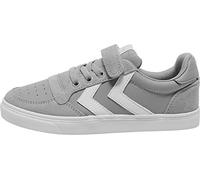 hummel Mixte enfant Slimmer Stadil Leather Low Jr Sneakers Basses, Gris Alloy 1100, 35 EU
