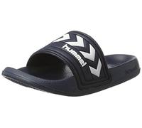 Hummel Mixte Pantoufle Larsen Chaussures de Plage & Piscine, Robe Bleu/Blanc, 40 EU