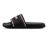 hummel Mixte Pool Slide RT Sandales Claquettes, Noir/Blanc/Rouge, 46 EU