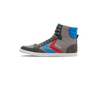 hummel Mixte Slimmer Stadil High Sneakers Hautes, Gris Castle Rock Ribbon Red Brilliant Blue, 44 EU
