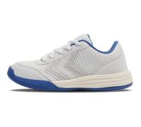 hummel MULTIPLAY Flex LC Junior Chaussures de sport synthétiques à lacets Blanc/bleu, Riverside, 39 EU