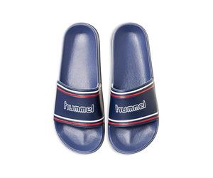 hummel Pool Slide Sandales et chaussures de sport unisexes respirantes, bleu marine, 38 EU