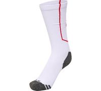 Hummel Pro Chaussettes Training Long Blanc/Rouge 31-34