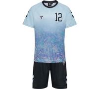 Hummel Shimmer Short Sleeve Set Bleu 116 cm Enfants