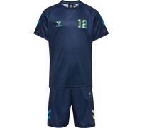 Hummel Shimmer Short Sleeve Set Bleu 164 cm Enfants