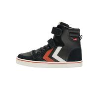 hummel Baskets avec Fermeture Velcro - Taille Enfant, Noir, 28 EU