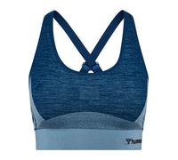 Hummel Soutien-gorge de sport bleu clair / bleu foncé / noir, Taille L
