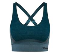 Hummel Soutien-gorge de sport pétrole / vert foncé, Taille XS