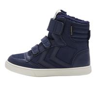 Hummel Stadil Super Tex Recycled - Baskets enfant bleu, tige textile, lacets élastiques, semelle EVA 29