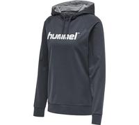 hummel Sweat à Capuche en Coton avec Logo pour Femme, Bleu, S