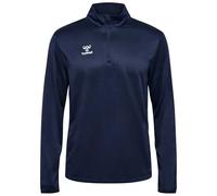 Hummel Sweat-shirt Hmlessential à capuche Demi-zip Unisexe Bleu XL