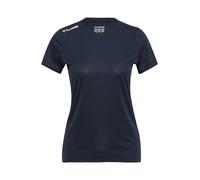 Hummel T-shirt fonctionnel bleu foncé / blanc, Taille L