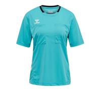 Hummel T-shirt fonctionnel 'Referee Chevron' aqua / noir / blanc, Taille S