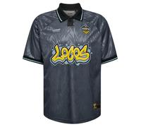 Hummel T-Shirt jaune / gris / noir, Taille XL