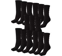 Hummel Unisex Fundamental Lot de 15 paires de chaussettes de sport, Noir, Taille 41/45
