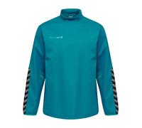 Hummel Veste de sport 'Authentic' bleu cyan / gris / noir, Taille M