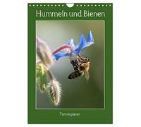 Hummeln und Bienen Terminplaner (Wandkalender 2026 DIN A4 hoch), CALVENDO Monatskalender: Terminplaner mit fleissigen Bienen, flauschigen Hummeln und bunten Blüten
