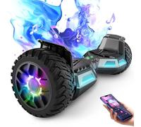 Hummer Off Road Hoverboard 8,5 pouces avec Bluetooth et lumière LED Moteur puissant Convient aux adultes et aux enfants Pistolet