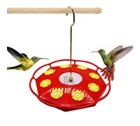 Humming Bird Feeders for Outdoors - Feeding Station Tray Outside Bird Feeder, Leak-Proof Multiple Feeding Ports, 9,45 x 8,27 x 8,27 pouces Decorations, Easy Filling/Cleaning