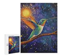 Hummingbird Art Print - Colorful Wildlife Decor Puzzle 500 Pièces Educa Jouet en Bois Cadeau Unique Décoration Intérieure Jeu Éducatif Challenge Toy Adultes Et Enfants À Partir De 14 Ans 500 PCS