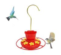 Hummingbird Feeder, Outdoor Bird Feeder, Ant and Bee Proof Design with 8 Flower-Shaped Ports, Wildlife Watching Decoration for Yard, Backyard, Garden, Lawn, 7.48x5.71x5.71 inches