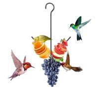 Hummingbird Feeders Bird Feeders for Outdoors | Metal Fork Design Feeding, Crow Feeder Pet Food Storage, for Flexible Outdoor Placement Garden Yard Porch Sparrow Canary Enrichment Fruit Vegetable