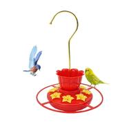 Hummingbird Feeders for Outdoors - Hangable Bird Feeder | Ant Bee Proof 8 Ports Flower Shape | 19x14.5x14.5cm, PC Metal, 60g, for Yard Backyard Wildlife Attraction Lawn Garden Balcony
