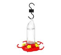 Hummingbird Feeders, Hangable Yard Bird Feeder, 7.28x8.27 inches Sturdy Design, 5 Port Feeding Bottle with Ant Proof Hook for Garden, Birdwatching, Porch, Window, Balcony