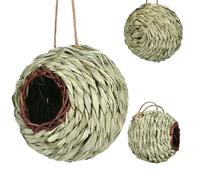 Hummingbird House, Ball Shape Small Bird Nest, 5.12x5.12 inches Woven Hanging Bird Hut Shelter Outdoor Use, Cozy and Breathable Nesting for Garden Courtyard Balcony Trees