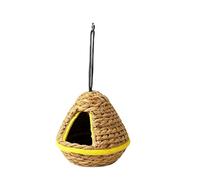 Hummingbird House - Hand Woven Hangable Nesting | Bird House | Natural Grass Hanging Cage Nest, for Conure Cockatiel Lovebird Canary Macaw African Grey Finch Garden, Outdoor Hanging Bird Shelter
